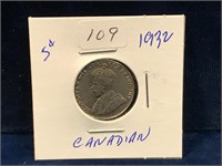 1932 Canadian nickel