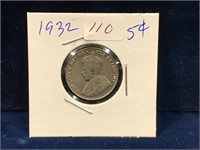 1932 Canadian nickel