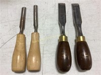 4 Wood Chisels