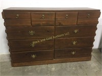 10-Drawer Wood Cabinet