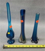 3- Blue Vases