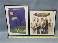 Framed Concert T-Shirts- Genesis & Eagles