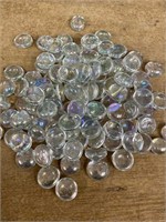 Florist glass for decorating vases. Clear