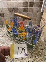 Glass flower cups