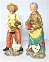 Farmer & Wife Figurines