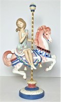 Lladro "Girl on Carousel" Figurine