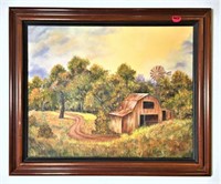 Joy Edmonds Farm House Painting on Canvas
