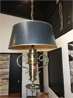 Brass Double Light Swag Lamp