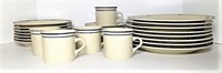 Brick Oven Stoneware Cups, Saucers &