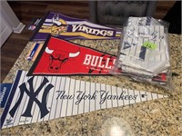 Lot of 23 sports pennants 2012 new