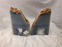 Pair of Agate book ends pretty