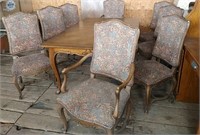 Vintage Baker Furniture Dining Table & 8 Chairs