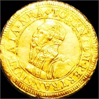 1577 Germany Gold 2 Ducats ABOUT UNCIRCULATED