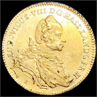 1755 Hessen-Darmstadt Gold Ducat UNCIRCULATED