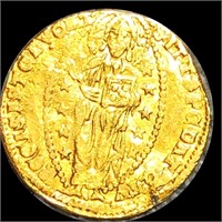 1343-54 Italian Gold Ducat ABOUT UNCIRCULATED