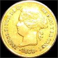 1868 Philippine Gold Peso UNCIRCULATED
