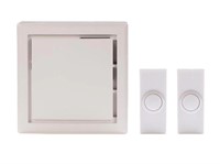 Wireless Plug-In Door Bell Kit with 2-Push Buttone