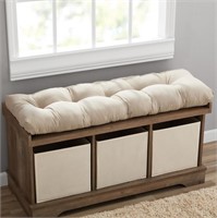 Mainstays Large Bench Cushion, 45" x 14", Tan
