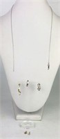 14K Gold Single Earrings, Pendants & Chain