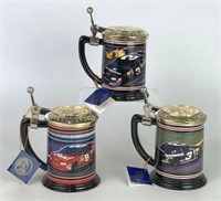 NASCAR Collector Tankards, Lot of 3
