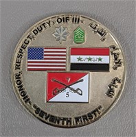 5-7 Cav "Seventh First" Challenge Coin