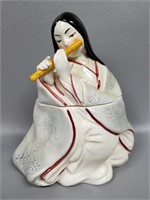 Vintage Kabuki Woman Jar