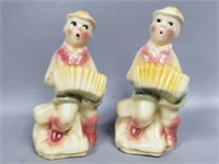 Vintage Shawnee Pottery German Boys Shakers