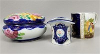 Antique Hand-Painted Porcelain Lot