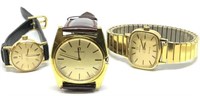 Lot of 3 Omega Watches - 1 Men's, 2 Ladies.