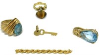 Lot of Gold Jewelry & Gold Scrap Piece.