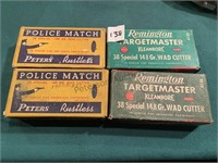 4 Vintage Cartridge Boxes