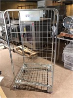 2 Foldaway Warehouse Cage Trolleys