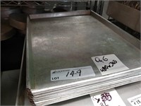 6 Aluminium Baking Trays 480 x 365mm