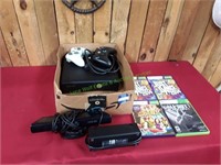 Xbox 360 Game Console w/ Games & 2 Controllers