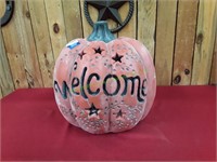 14" Welcome Pumpkin