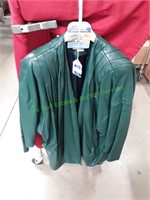 Green Ruth Wagner Leather Jacket Size Small