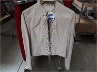 Tan Ideology Suede Jacket Size Small
