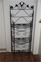 Steel wire shelf, 20" x 11" x 51" tall