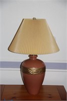 Ceramic table lamp, 28" tall