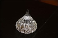 Crystal paperweight, 3" tall