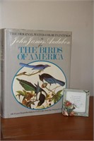 Audubon book and bird frame