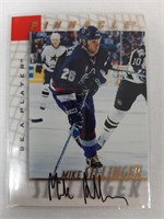 1997 98 BE A PLAYER MIKE SILLINGER AUTOGRAPHED