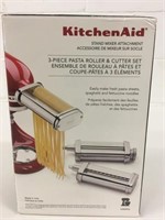 New KitchenAid 3 Pc Pasta Roller & Cutter Set
