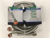 New Eastman 5ft Steel Flex Washing Machine Hoses