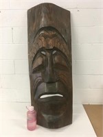 50" Tall (That's BIG) x 20" Hand Carved Wood Mask