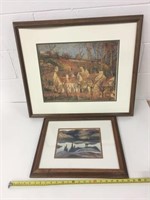 2 Framed Art Pieces