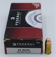 Federal .45 Auto, 50 Rounds