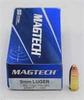 Magtech 9mm Luger, 50 Rounds