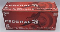 Federal 12ga, Field & Target, 100 Rounds