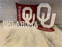 Lot of (3) Oklahoma Sooners Sports Fan Gear